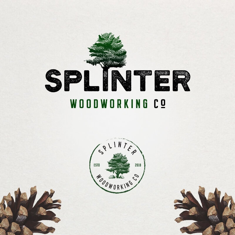 splinter woodworking logo