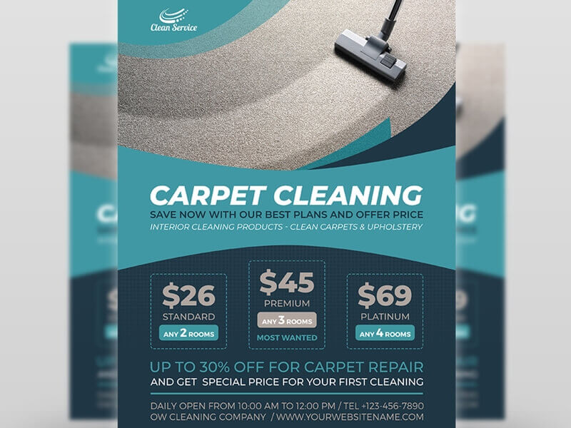 carpet cleaning flyer