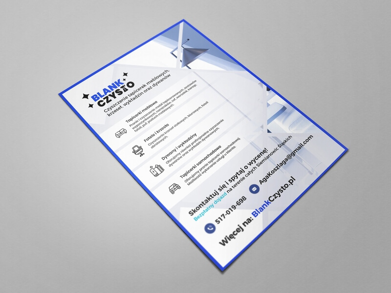 cleaning flyer minimalist