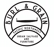 burl and grain woodworking logo