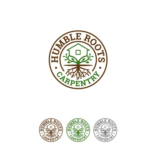 humble roots woodworking logo