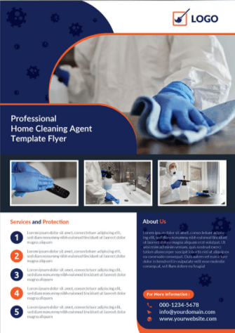home cleaning flyer